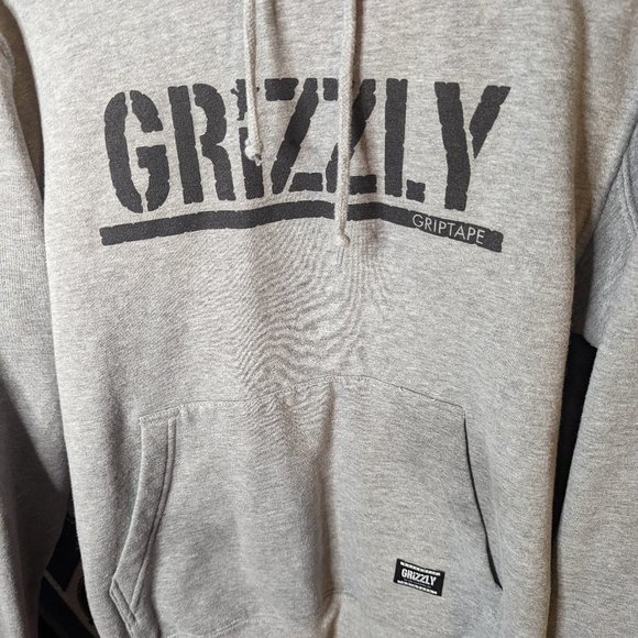 Gizzley Griptape Skateboards Gray Pullover Hoodie sz Small - Picture 2 of 4